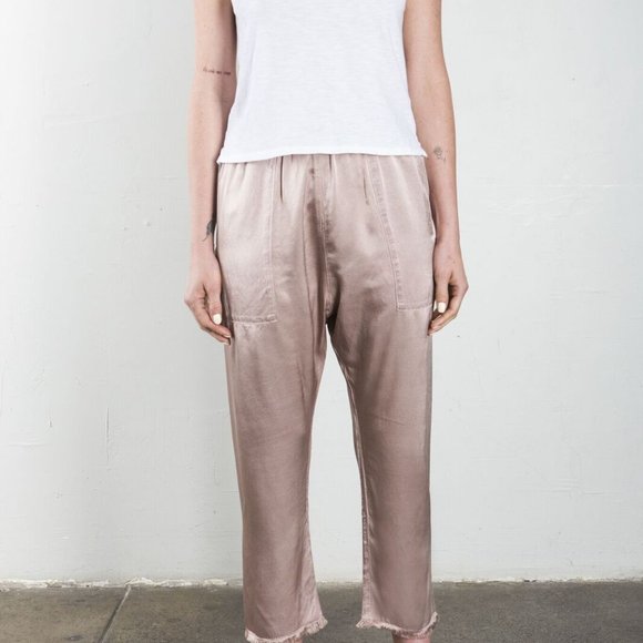 Satin drop crop pant Navy fromVenice Beach Pharoah—Like Jaga designs - Picture 10 of 10